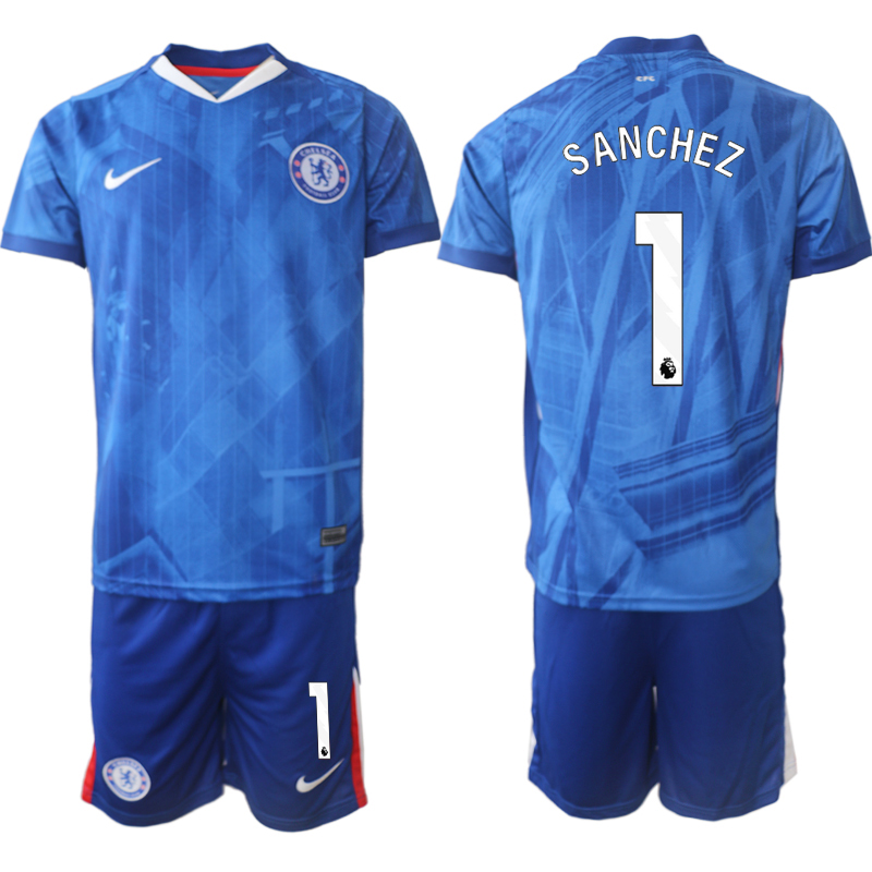 Men 2025-2026 Club Chelsea FC home Blue #1 Soccer Jersey->customized soccer jersey->Custom Jersey